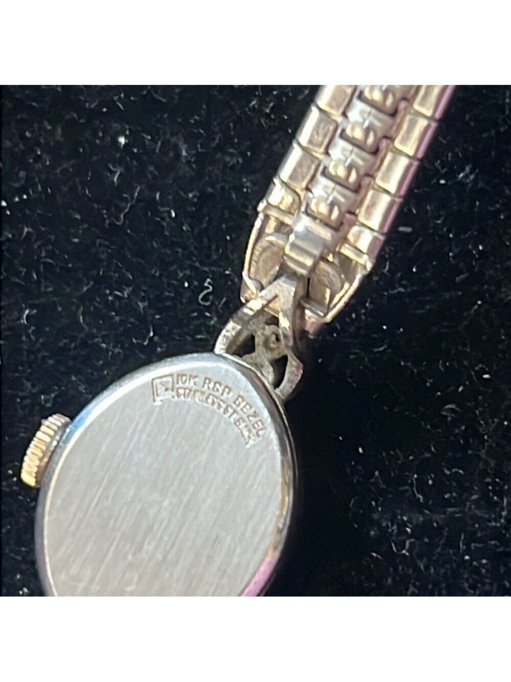 Zodiac 10k Gold Filled Diamond Watch Swiss 1960s - Picture 5 of 9